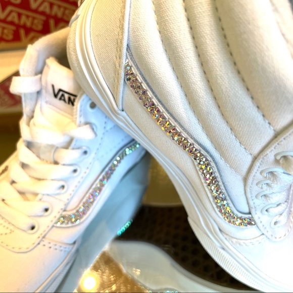 Vans - Custom Bling - Youth,  Ward-Hi size 13 - Picture 7 of 15